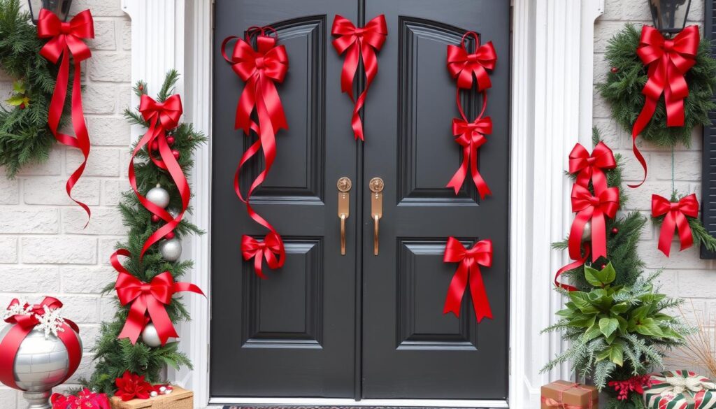 Creative Red Ribbon Door Decoration Ideas Creative Red Ribbon Door Decoration Ideas