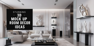 Stunning 3D Mock up Room Decor Ideas 3D Mock up Room Decor