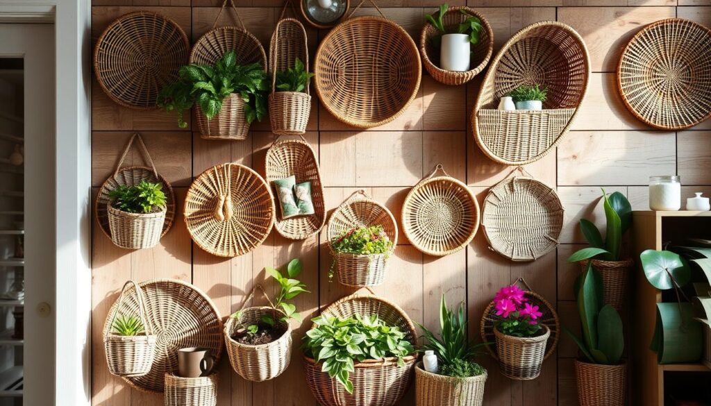 Wicker Wall Organizer Installation Wicker Wall Organizer Installation