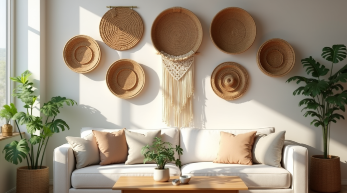 Wicker Basket Wall