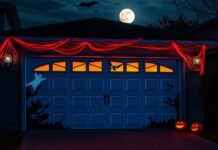 Stunning Garage Door Halloween Decorations for Home garage door halloween decorations