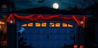 Stunning Garage Door Halloween Decorations for Home garage door halloween decorations