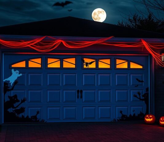 Stunning Garage Door Halloween Decorations for Home garage door halloween decorations