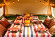 13 Stylish picnic table setting and friendsgiving tent decorations picnic table setting and friendsgiving tent decorations