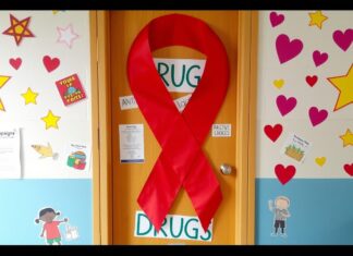 Creative Red Ribbon Week 2024 Door Ideas for School red ribbon week 2024 door ideas for school