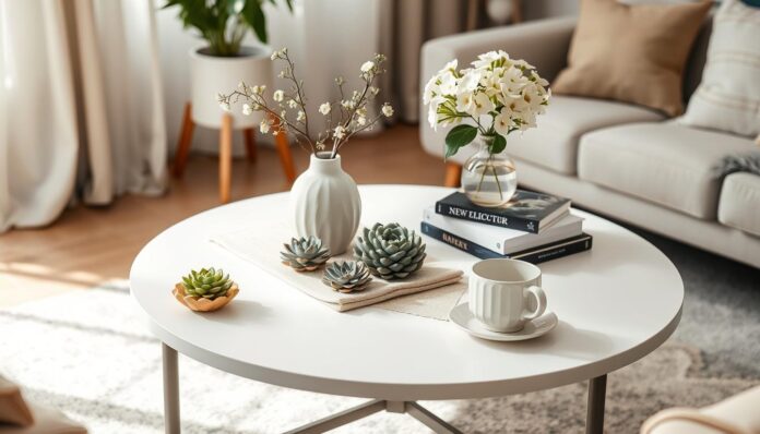 round-coffee-table-decor round coffee table decor